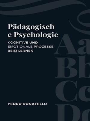 cover image of Pädagogische Psychologie